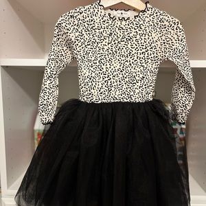 Petite Hailey- SNOW LEOPARD TUTU DRESS